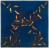 Jay McCafferty (1948-2021), Abstract, Solar burn and acrylic on layered paper, Image/Sheet: 23" H x 23" W