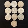 Group of 10 Mexico 1948 5 Pesos Silver Coins