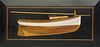 Mark Sutherland Contemporary Handcrafted Half-Model of the Catboat "Falcon" 1884