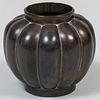 Chinese Fluted Bronze Vase