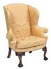 Philadelphia Chippendale Style Upholstered Mahogany Easy Chair