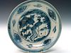 Chinese Export Blue and White Porcelain Plate, Ming