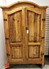 MEXICAN WARMWOOD 2 DOOR ARMOIRE 77-1/2"H X 50"W X 25"D