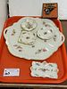 TRAY ROSENTHAL SERVING TRAY 14"DIAM. & 4 SM. DISHES