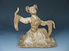 Chinese Polychrome Pottery Figure of a Dancing Female