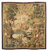 A French Wool Tapestry Height 5 feet 1 inch x width 4 feet 10 inches.