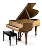 * A Steinway & Sons Mahogany Baby Grand Piano Width 66 inches.
