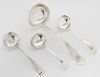 GROUP OF FOUR STERLING SILVER LADLES