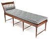 An American Spindle Back Day Bed Height 32 1/2 x width 65 x depth 23 inches.
