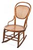 A Diminutive Bentwood Rocking Chair Height 32 inches.