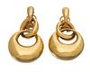 Cartier, Italy, 18Kt Yellow Gold Hoop Earrings 32.5g