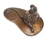 Marshall Maynard Fredericks (American, 1908-1998) Bronze Sculpture, Mouse, H 5.5" L 6"
