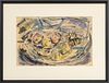 Donald Bear, Usa, Watercolor C 1950, H 11" W 17" Still Llife