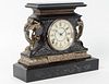 AMERICAN FAUX MARBLE MANTLE CLOCK