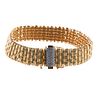 Roberto Coin Appassionata 18k Gold Diamond Basket Weave Bracelet