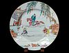 CHINESE FAMILLE ROSE PORCELAIN DISH