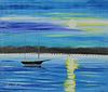 Leonid Afremov - BLUE OCEAN - Original Oil On Canvas