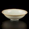 ANTIQUE Chinese White Glaze DING Bowl, SONG period. 5 1/4" diameter x 1 1/2" h.