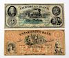 Lot of 2: Bank Notes.