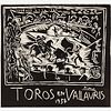 PABLO PICASSO "Toros en Vallauris" (1954 Signed Linocut)