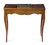 A French Provincial Console Table Height 27 x width 30 x depth 11 1/4 inches.