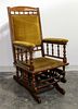 An English Victorian Rocking Chair. Height 42 1/2 inches.