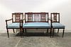 * A Federal Style Three Piece Parlor Suite Height of settee 35 x width 39 3/4 x depth 21 inches.