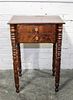 * An American Classical Mahogany Work Table Height 29 x width 19 3/4 x depth 16 1/2 inches.