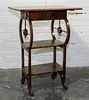 * A Victorian Oak Side Table Height 30 x width 22 x depth 17 inches.