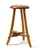 * A Spiro Studio Made Wooden Stool Height 24 inches.