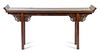 An Elmwood Table Height 35 1/4 x width 73 1/2 x depth 15 3/4 inches.