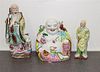Three Chinese Porcelain Figures. Height of tallest 13 1/4 inches.