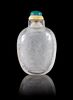 * A Rock Crystal Snuff Bottle Height 2 3/4 inches.
