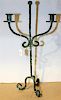 A Giacometti Style Candelabra Height 21 inches.