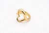 Tiffany & Co. 1980 Elsa Peretti open heart ring in solid 18 kt yellow gold Size