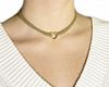 Tiffany & Co. 18k Heart Pendant Multichain Necklace