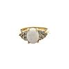 Opal & Diamonds 14k Gold Ring