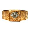 Omega ladies 18k Gold watch Bracelet with Diamonds