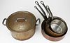 Early 20Th C French Copper Cookware (5 Pcs)