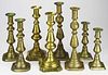 Early 19Th C Brass Candlesticks (4 Prs)
