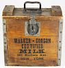 Ca 1926 Walker-Gordon Certified Milk Wooden Box