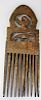 African Oversized Carved Comb