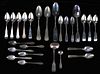 25 Pcs Early 19Th C.  Coin Silver Flatware Including