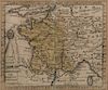 Anslem Desing (1699-1772), MAP OF FRANCE, 1733