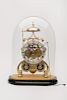 English Brass Skeleton Clock