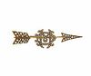Antique Victorian 18K Gold Pearl Brooch Pin