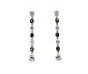 Tiffany &amp; Co. 18K Gold Platinum Diamond Emerald Earrings