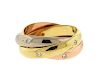 Cartier Trinity 18K Gold Diamond Rolling Band Ring