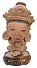 Pre Columbian Style Earthenware Bust