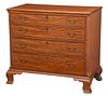 American Chippendale Inlaid Mahogany Chest of Drawers